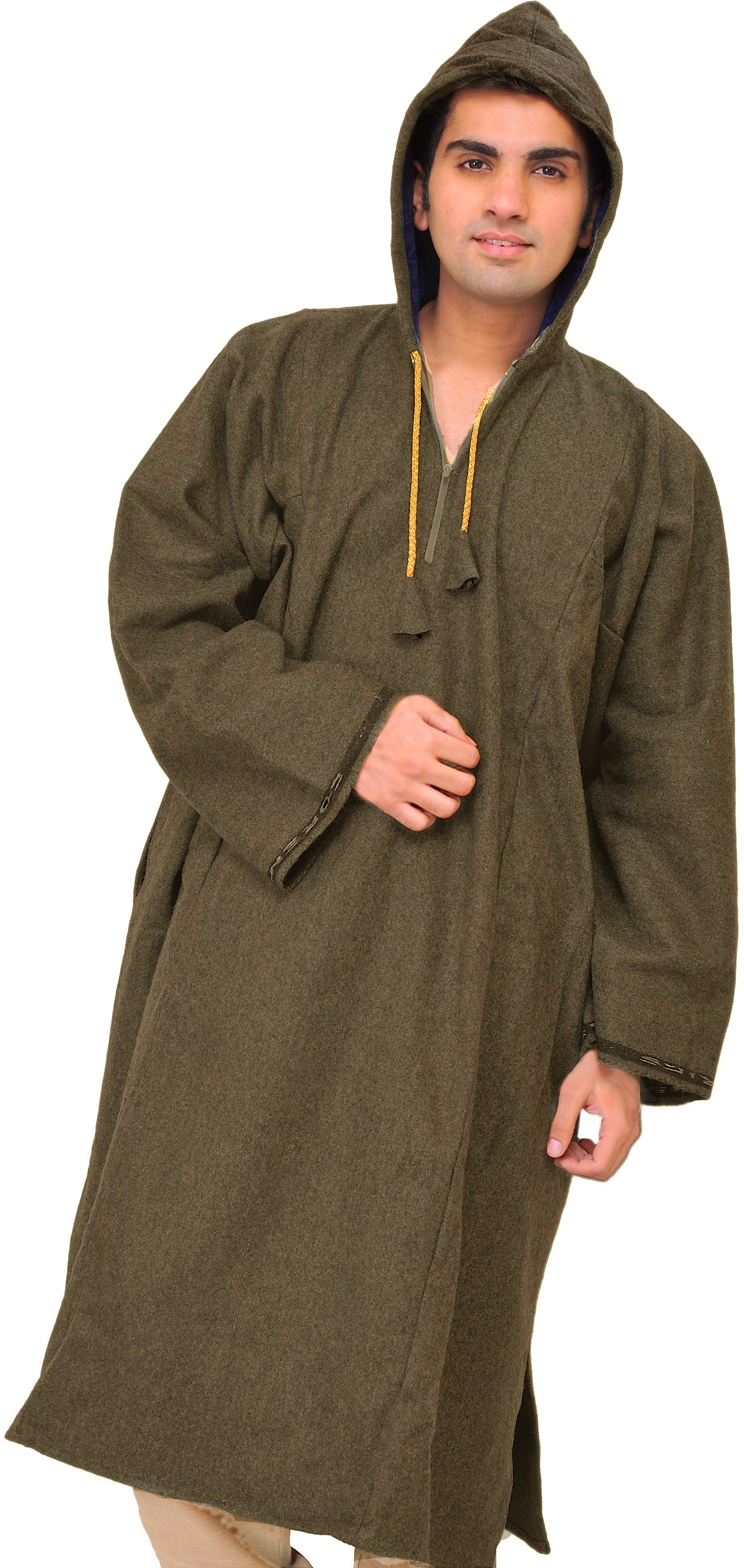 Phiran for Men from Kashmir with Hood